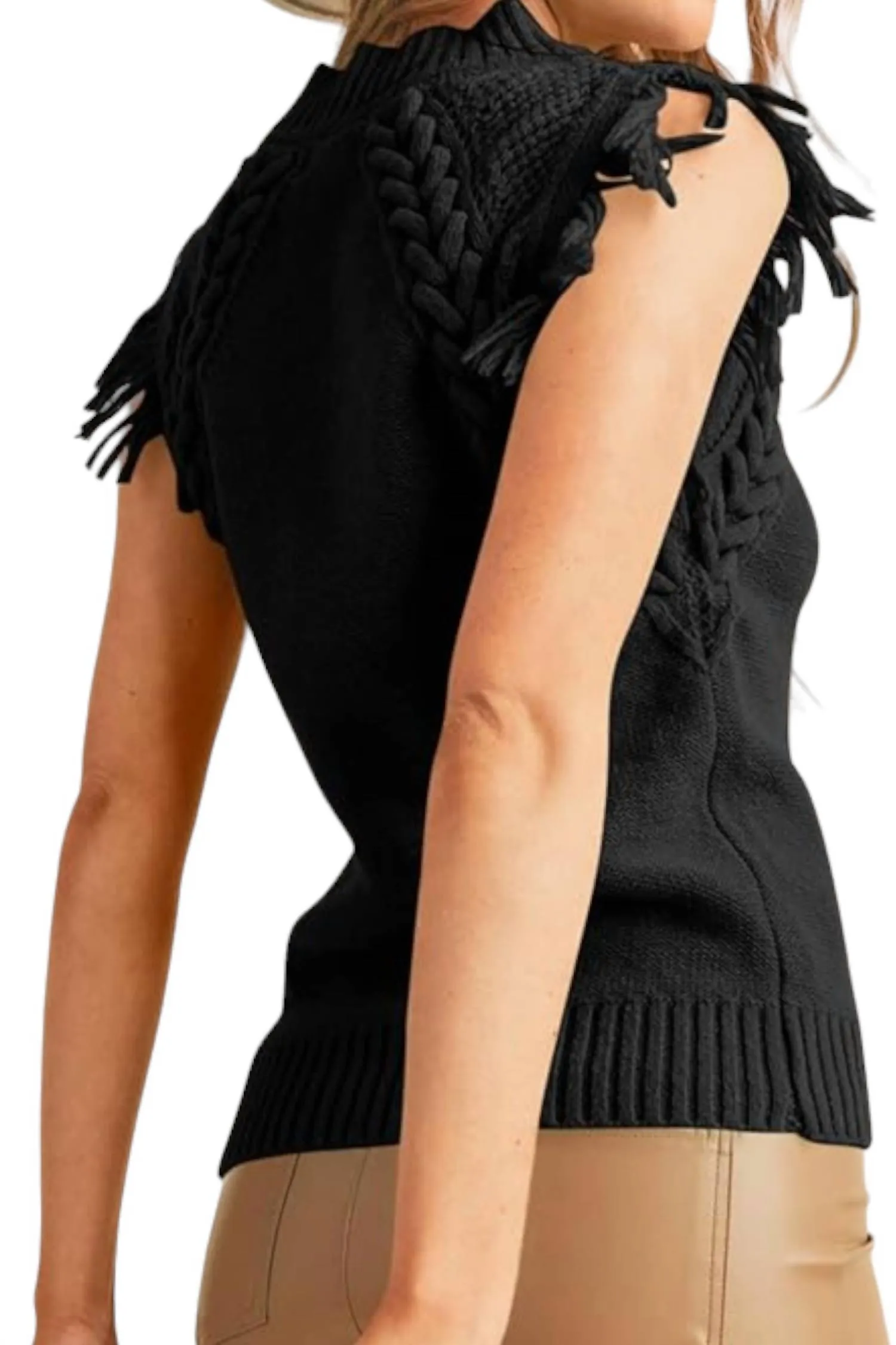&Merci - Fringe Sweater Vest