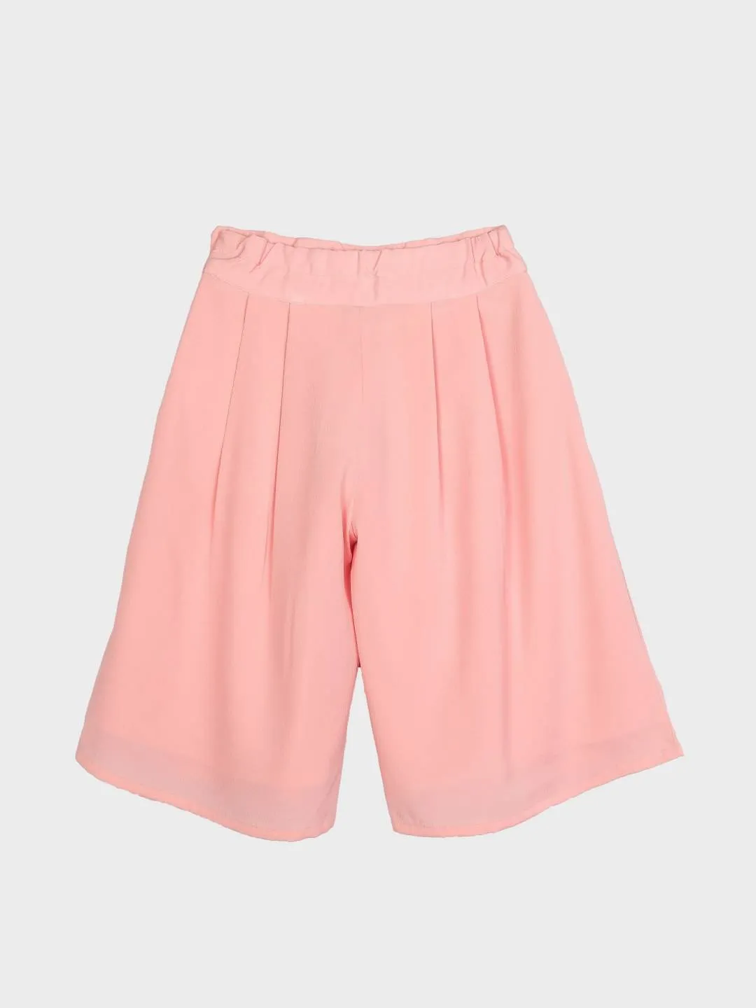 Girls Peach Regular Culottes 12596