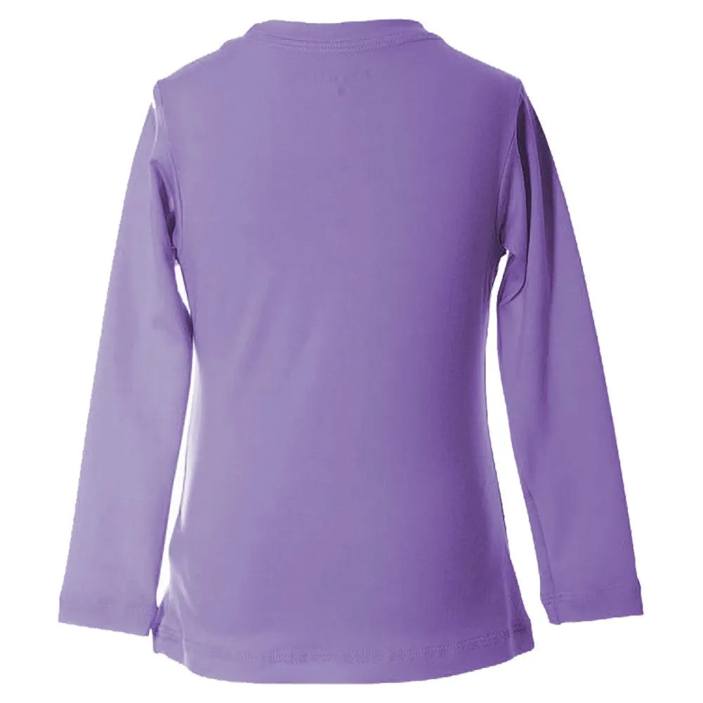 Girls' UV Colors Long Sleeve Tennis Top Amethyst