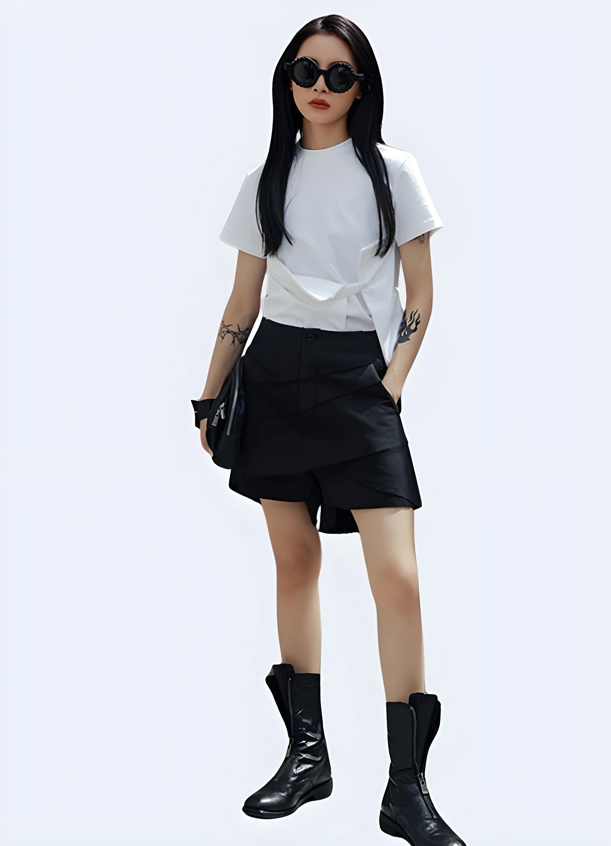 High Waist Techwear Shorts