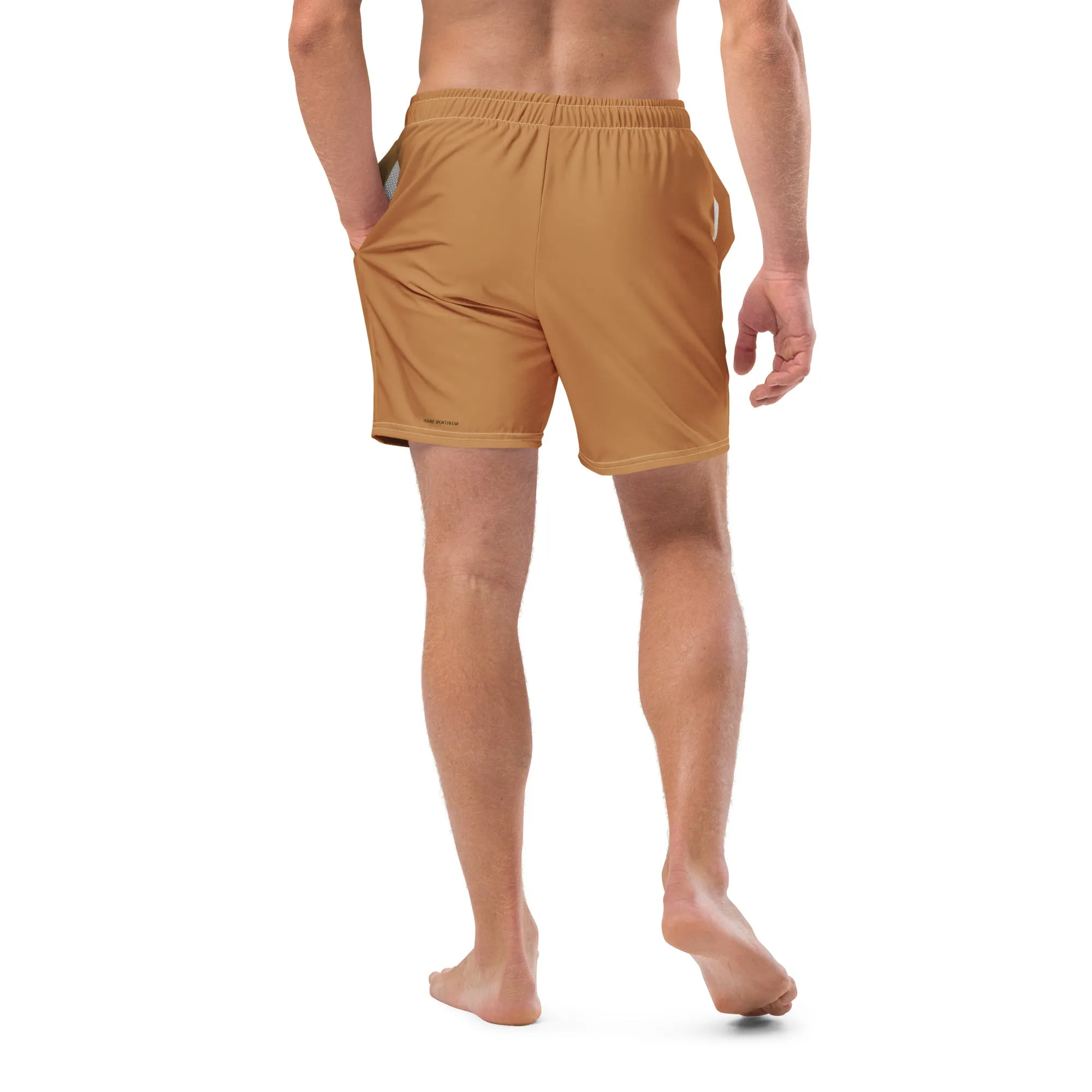 Humble Sportswear™ Men's Nude Brown Swim Trunks