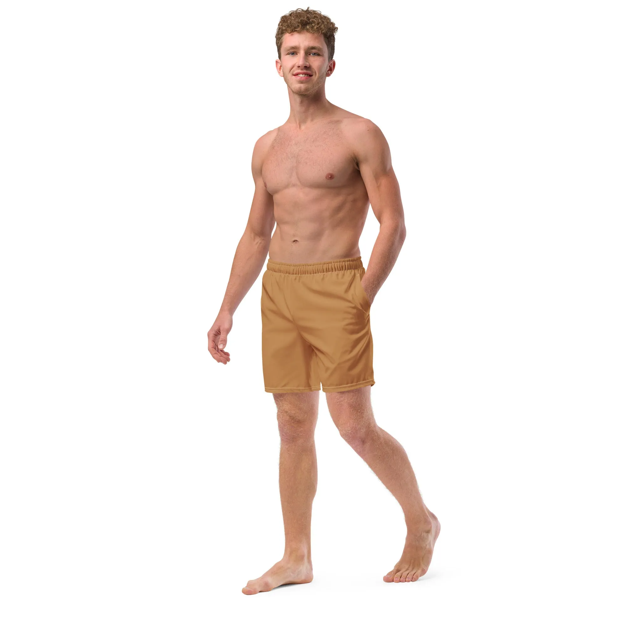 Humble Sportswear™ Men's Nude Brown Swim Trunks