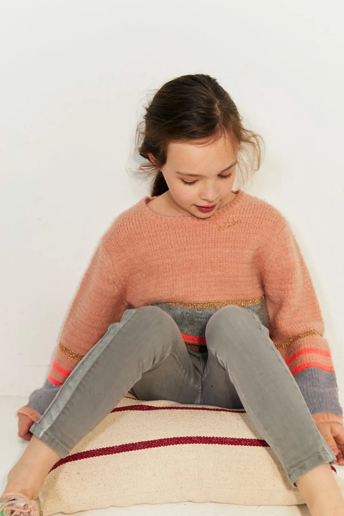 IKKS Rose Pink Girls Sweater