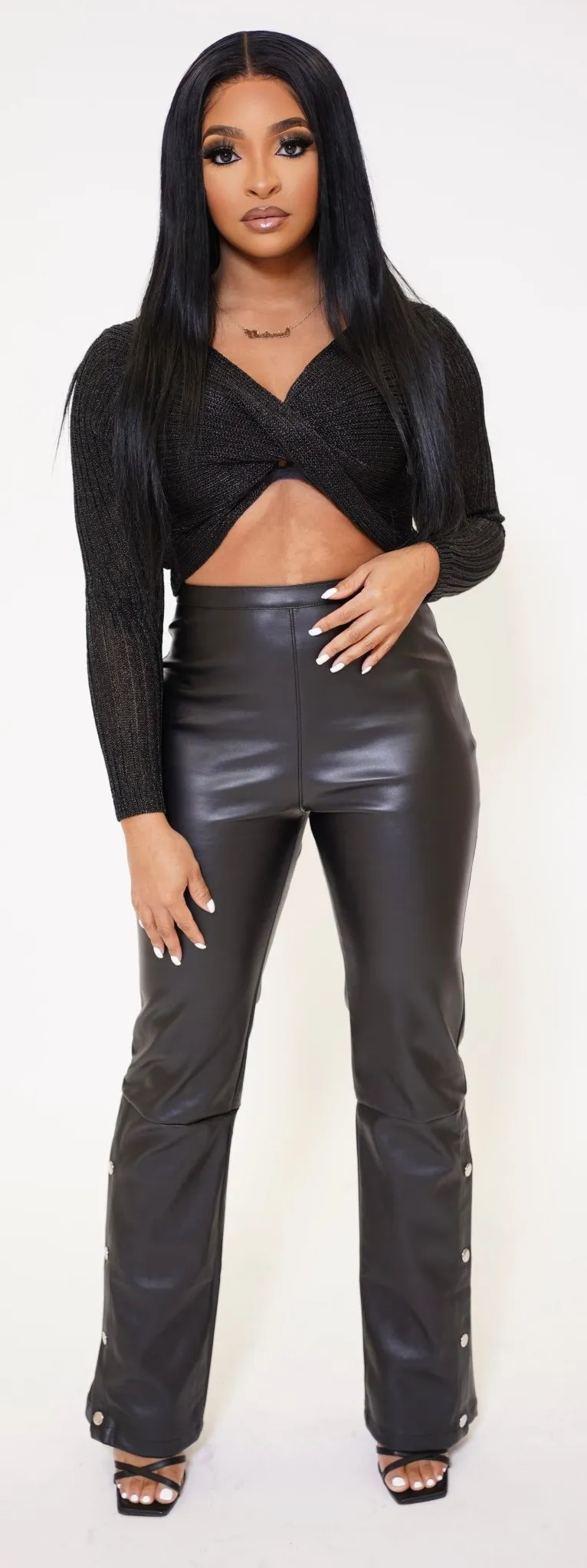 Kourtney Vegan Leather Pants