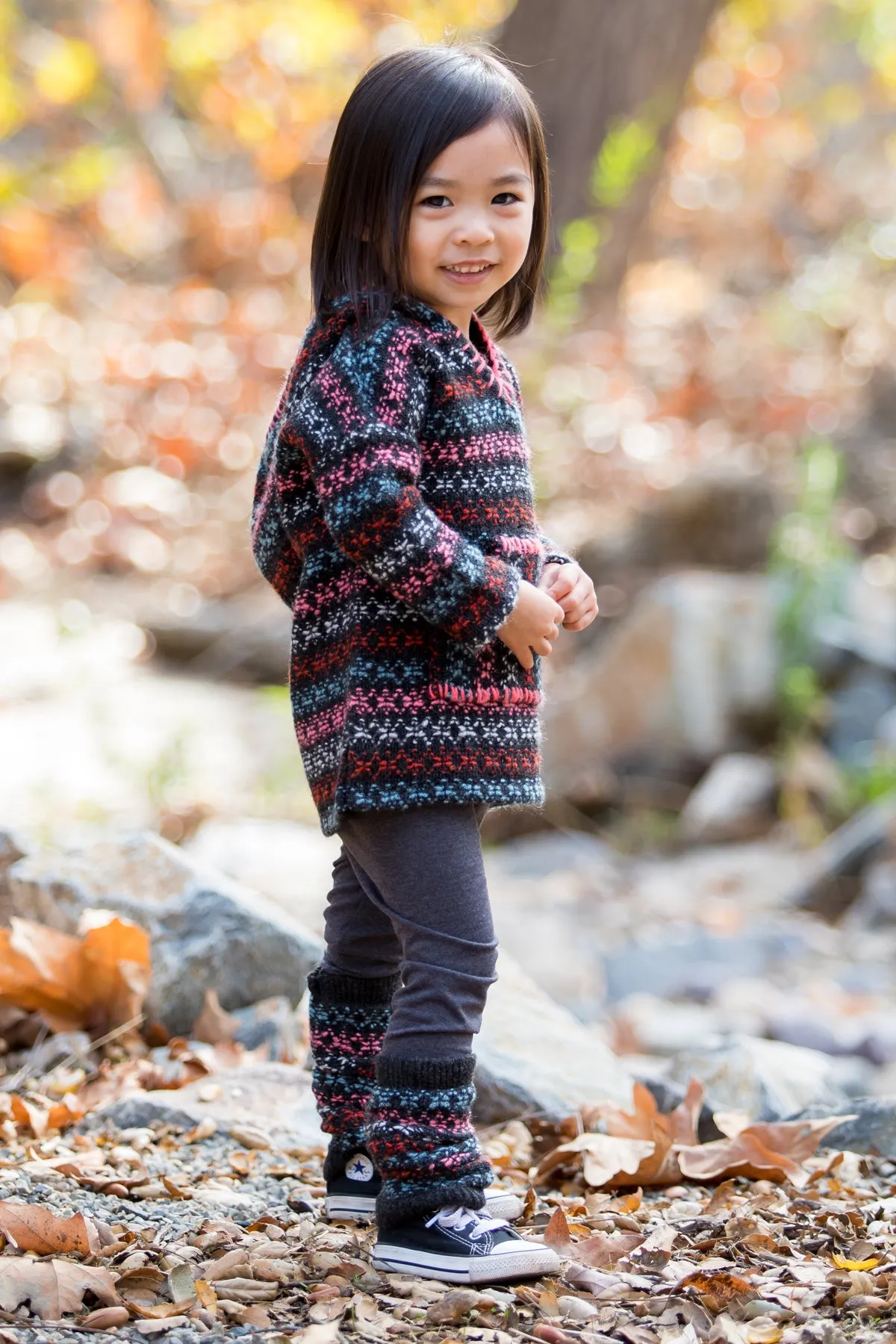 Mimi & Maggie Sonora Jacquard Sweater Girls Hoodie