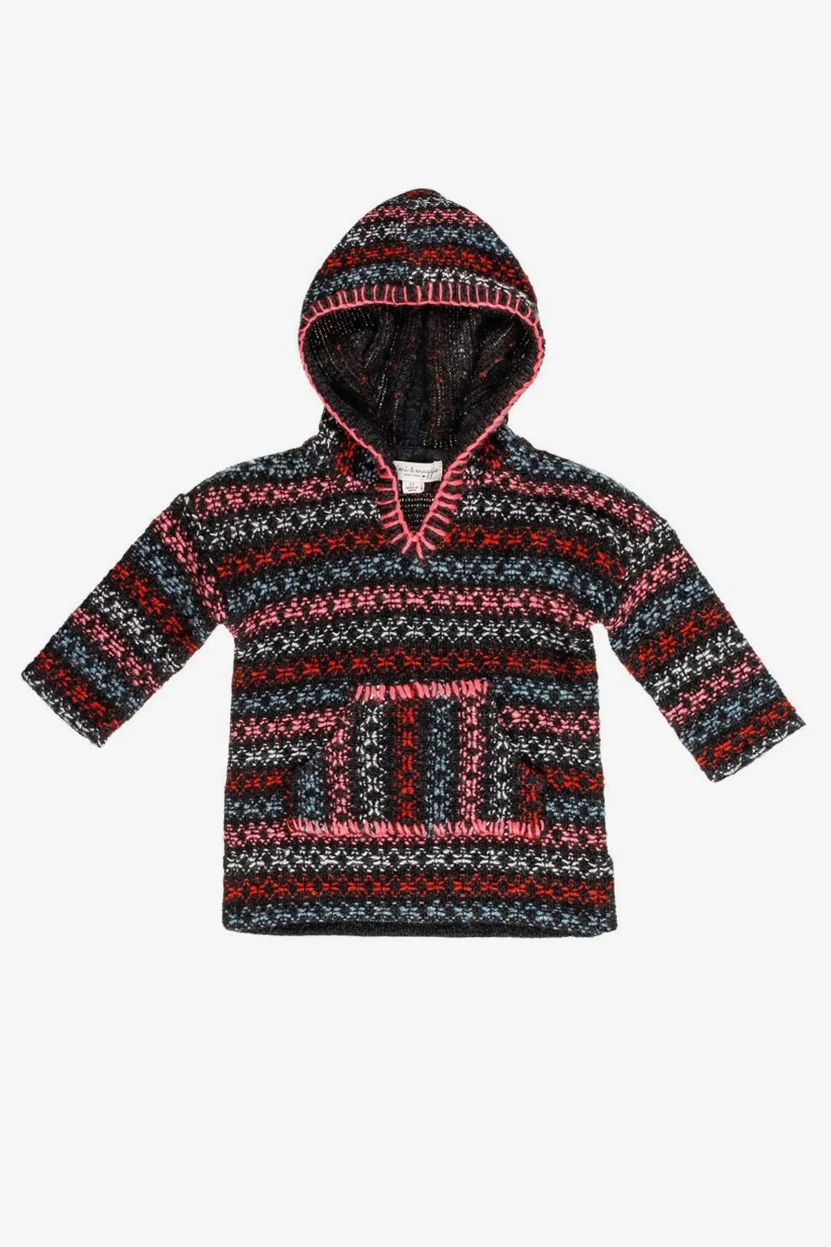 Mimi & Maggie Sonora Jacquard Sweater Girls Hoodie