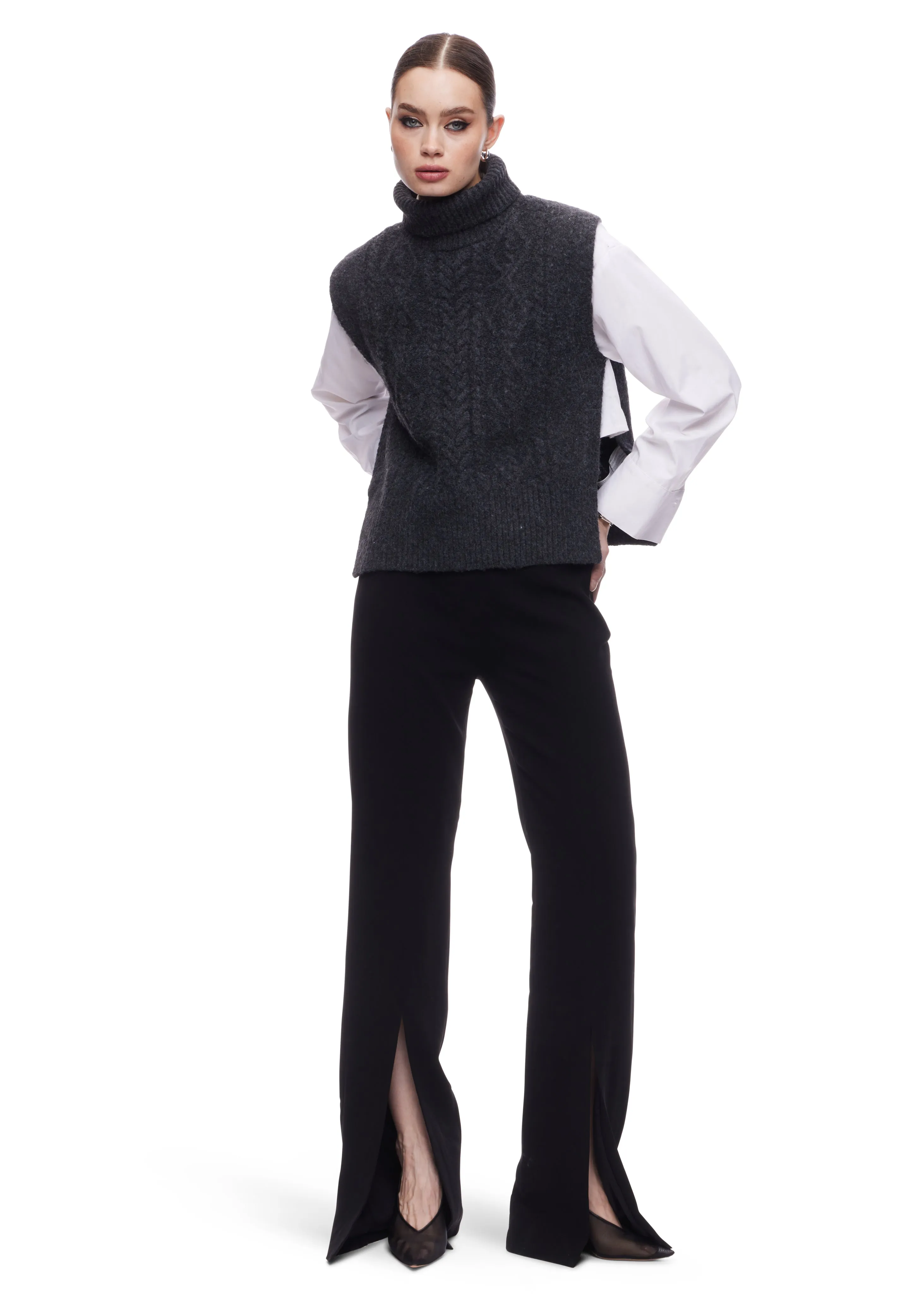 Moon River Cable Knit Dickie