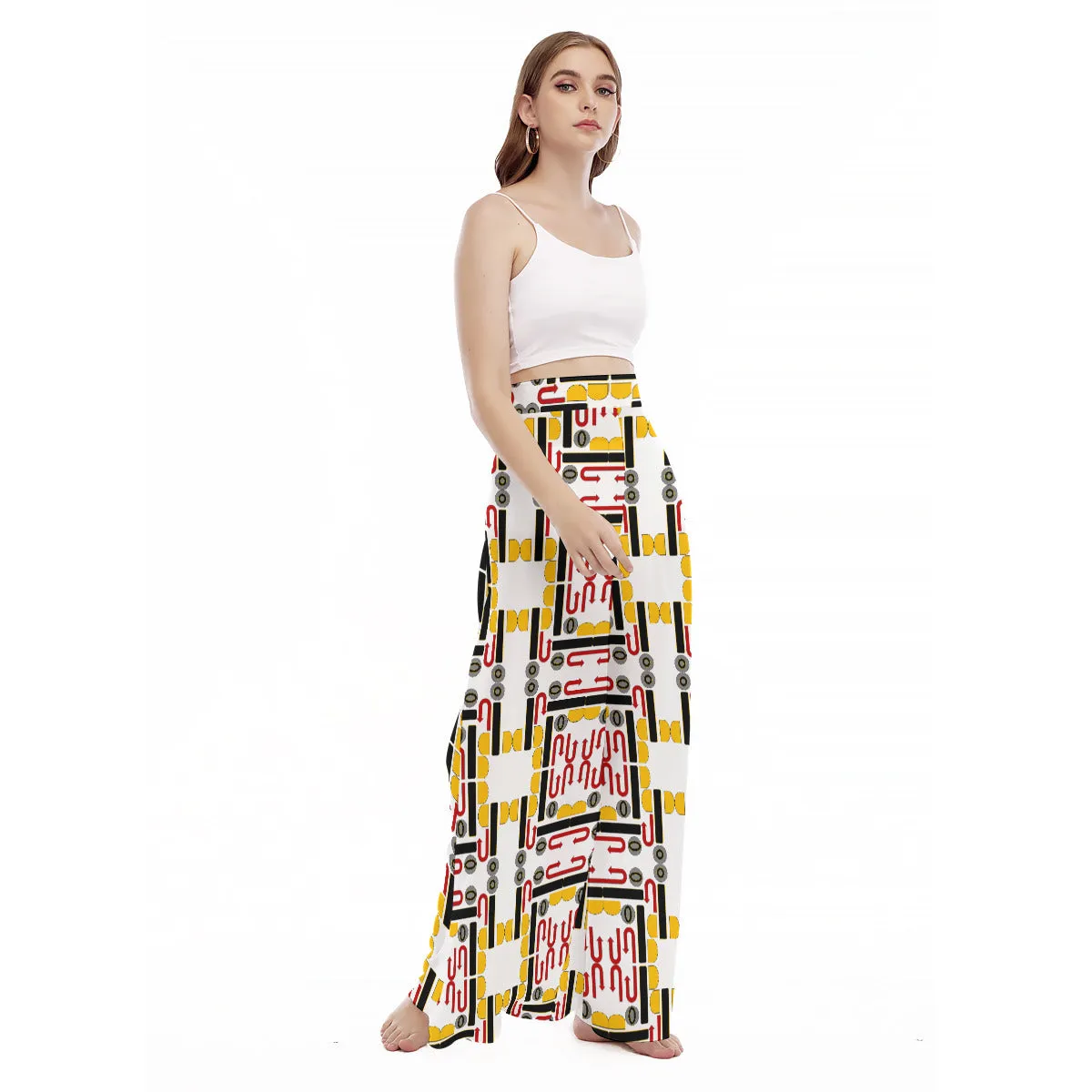 OD Print Women's High Waist Wide Leg Culottes NPT3
