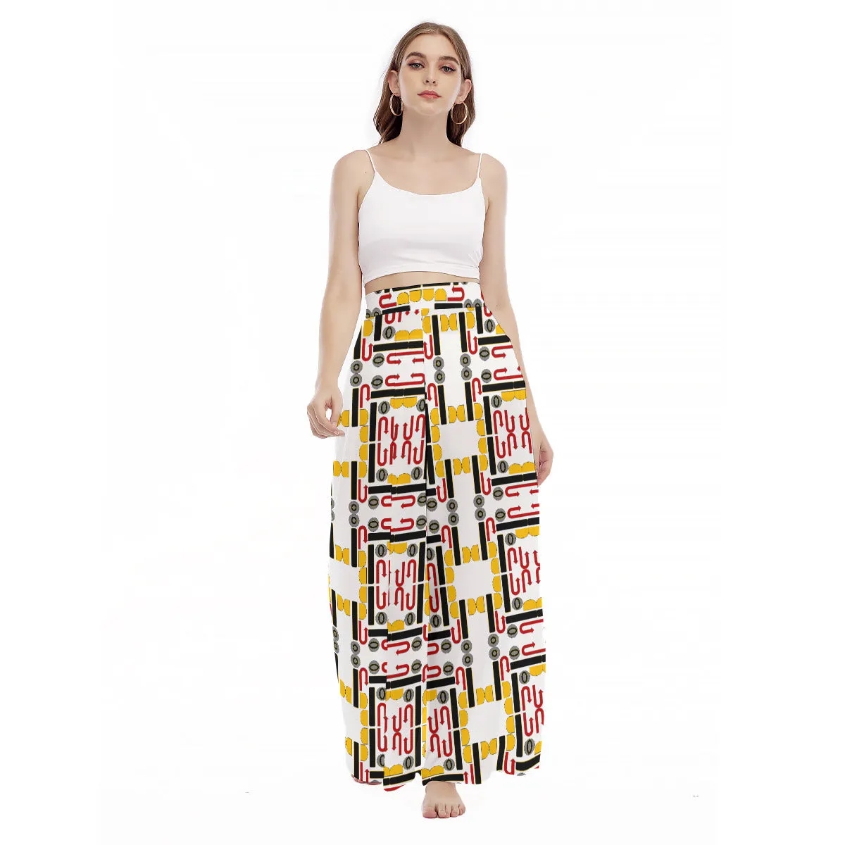 OD Print Women's High Waist Wide Leg Culottes NPT3