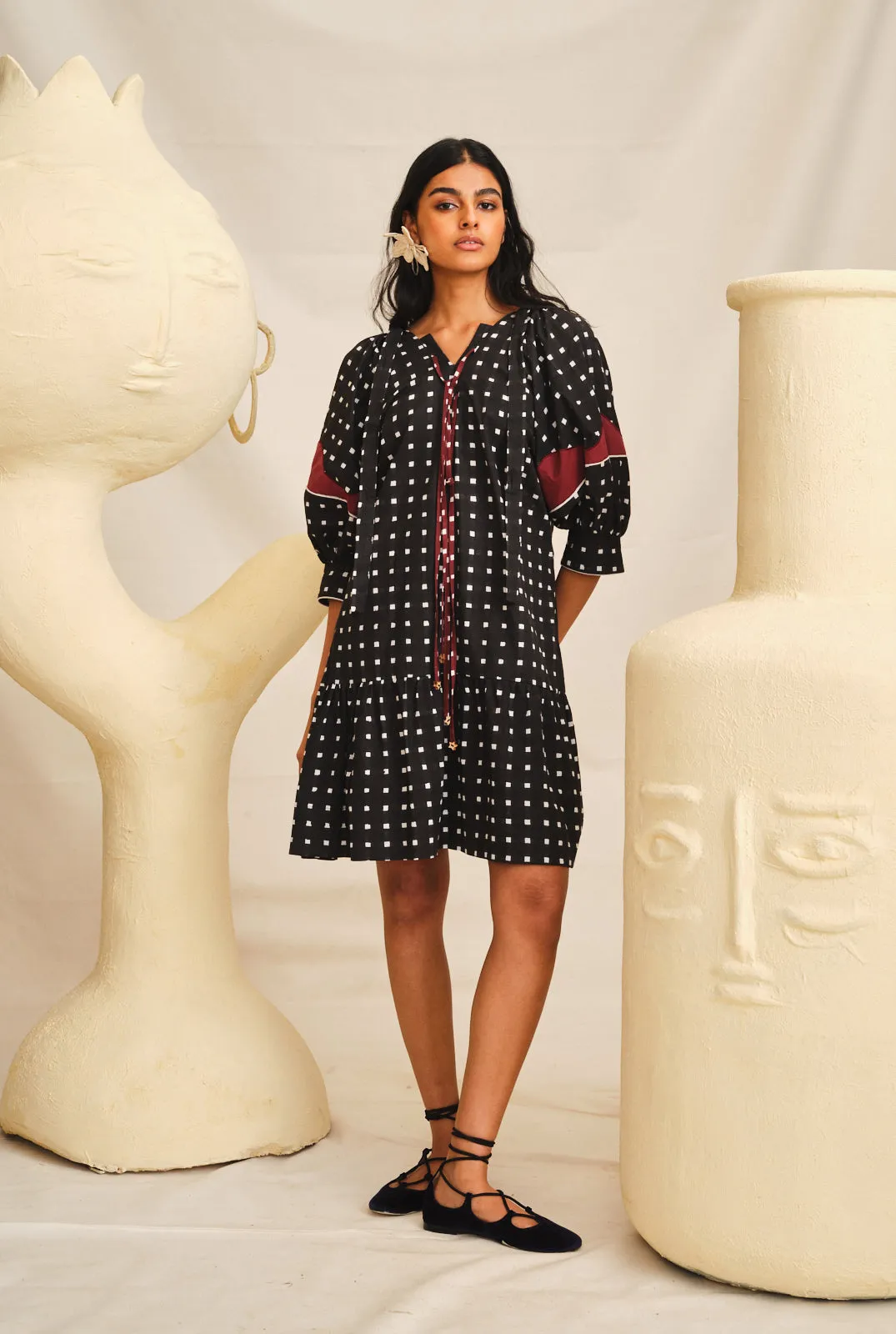 Pipli Appliqué Shift Dress