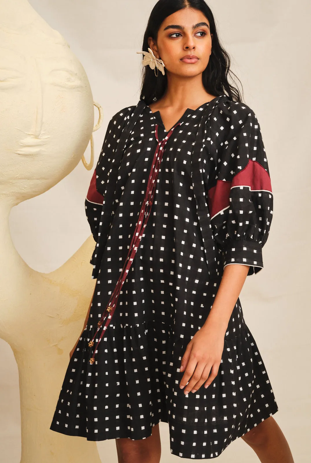 Pipli Appliqué Shift Dress