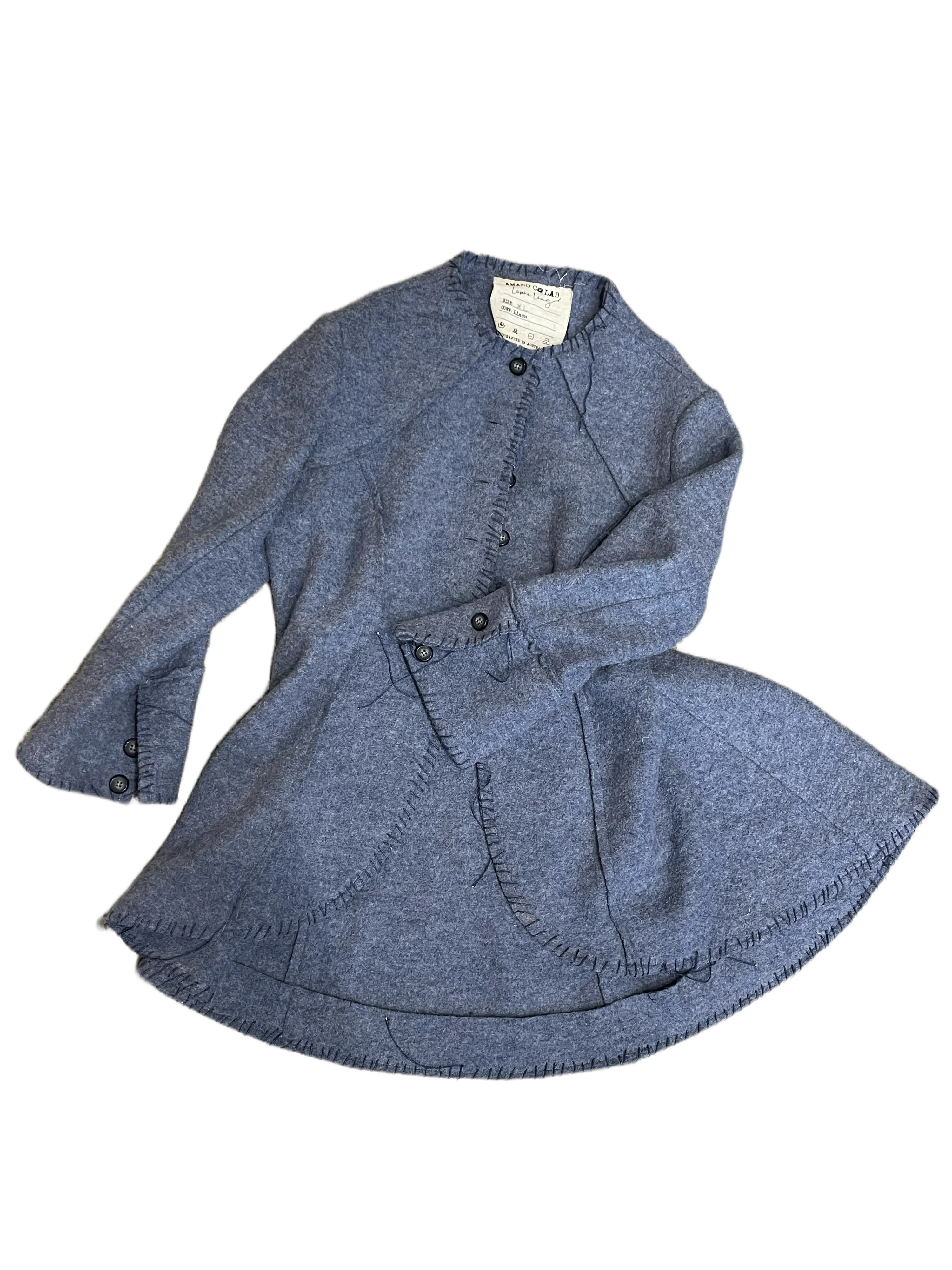 Tux jacket w/ hand stitch (boiled Wool)