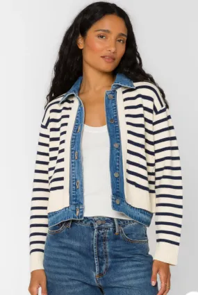 VELVET HEART FRANCIS IVORY BLUE JACKET