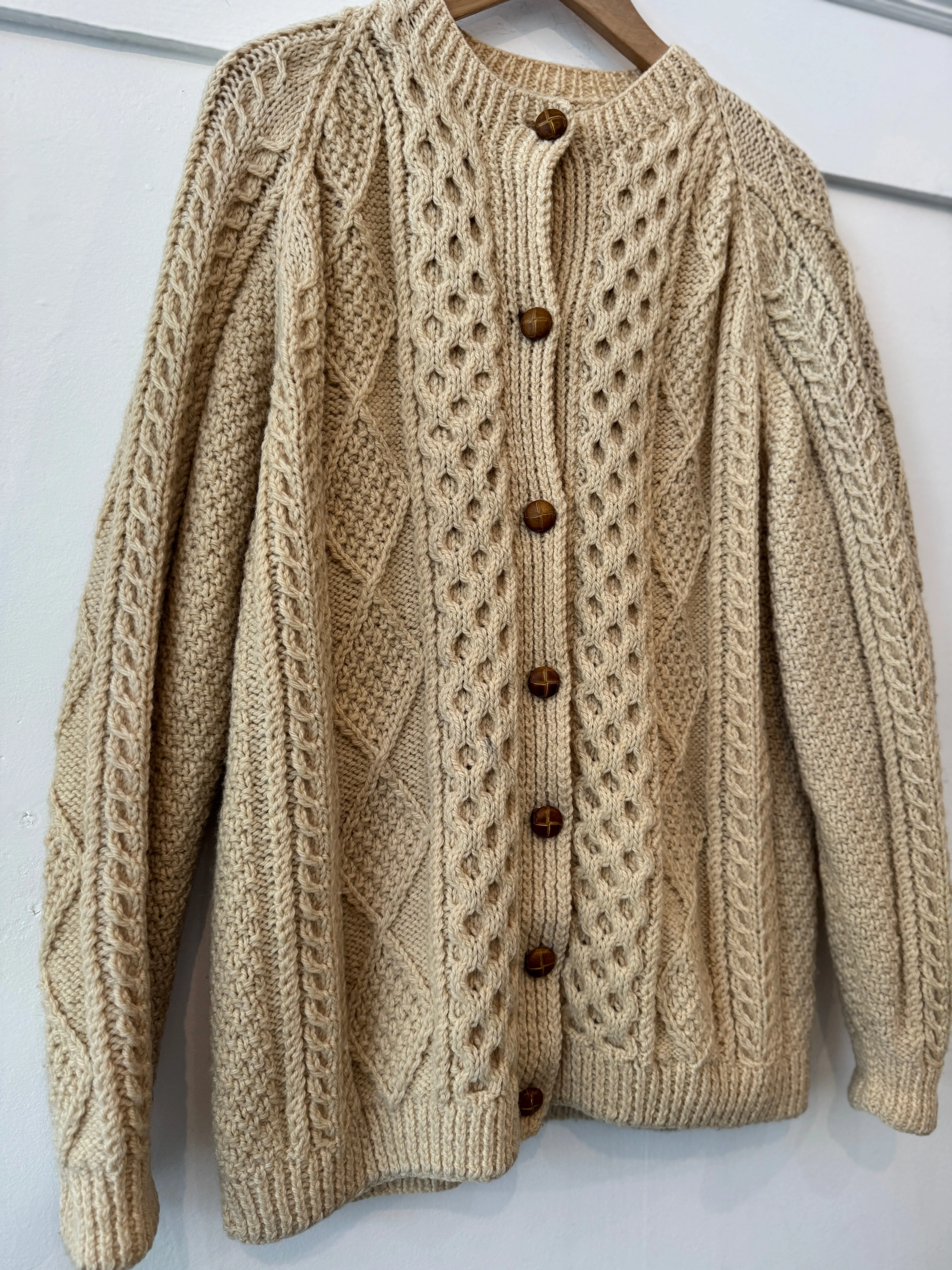 Vintage wool cardigan outerwear
